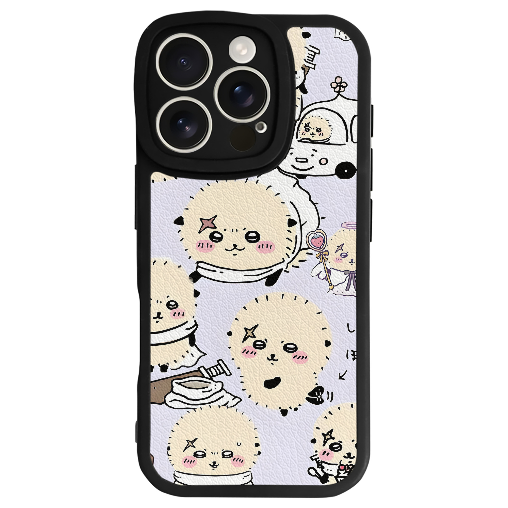 （画像用） ちいかわ Chii-kawa 【iPhone 16シリーズ対応】シリコンスマホケース（レザー調） 材質：シリコン